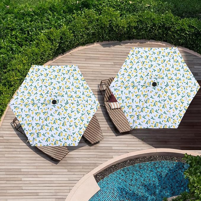 MASTERCANOPY Patio Umbrella 7.5 ft Replacement Canopy - Image 7