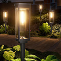 4 Pack Solar Pathway Lights Outdoor, Modern Super Brightness LED Solar Path by NEWMESSI