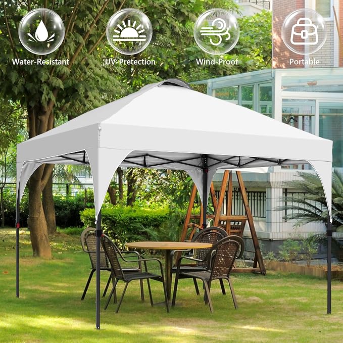 GDY 10x10 Easy Set Up Camping Canopy, Pop Up Tent - Image 5