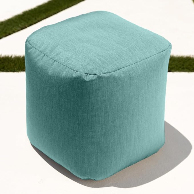 Jaxx Luckie Outdoor Patio Bean Bag Ottoman - Image 4