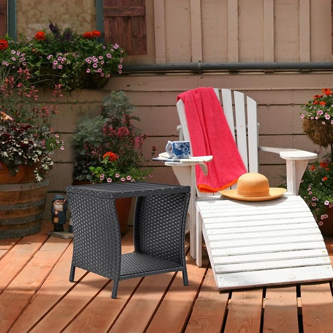 Outdoor Side Table Small Outdoor End Table - Image 4