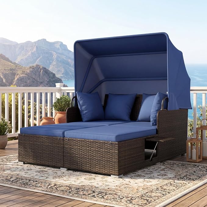 Tangkula Patio Rattan Daybed - Image 3
