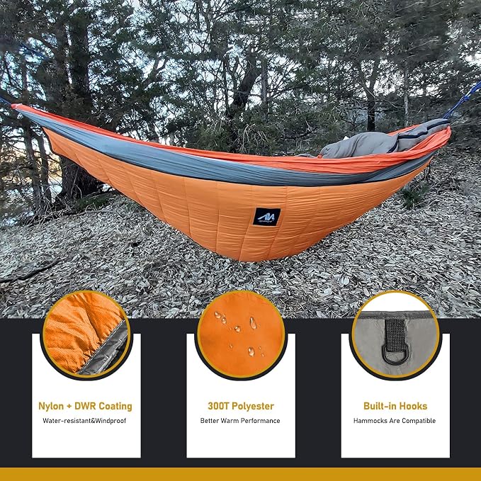 AYAMAYA Single & Double Hammock Underquilt Full Length Big Size Under Quilts - Image 3