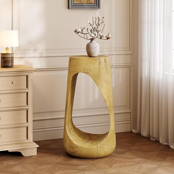 Christopher Knight Home Novi 26.57" H Lightweight Concrete Outdoor Side Table - Image 3