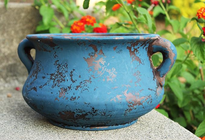 Egyptian Era Designed Earthen Ware Terra-Cotta Vessel/Planter - Image 5