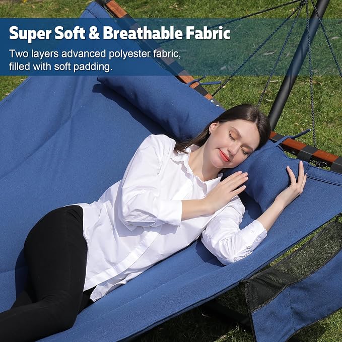 TegerDeger 12FT 2 Person Hammock Large Hammock 450LB Capacity - Image 2