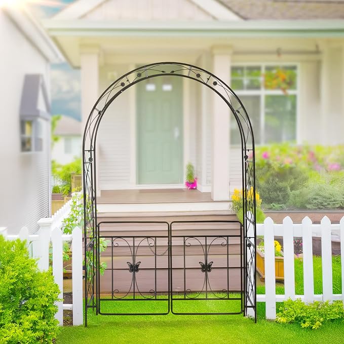 VINGLI Garden Arbor Arch, Wedding Arch Archway - Image 7