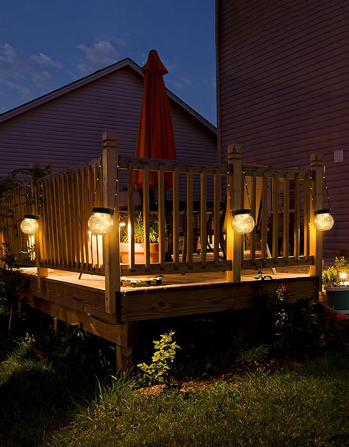PARTPHONER Solar Lanterns Solar Lights Outdoor Waterproof 18-Pack, Solar - Image 8