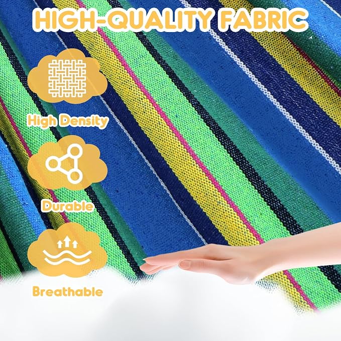 ANYOO Cotton Hammock Portable Camping Hammocks - Image 2