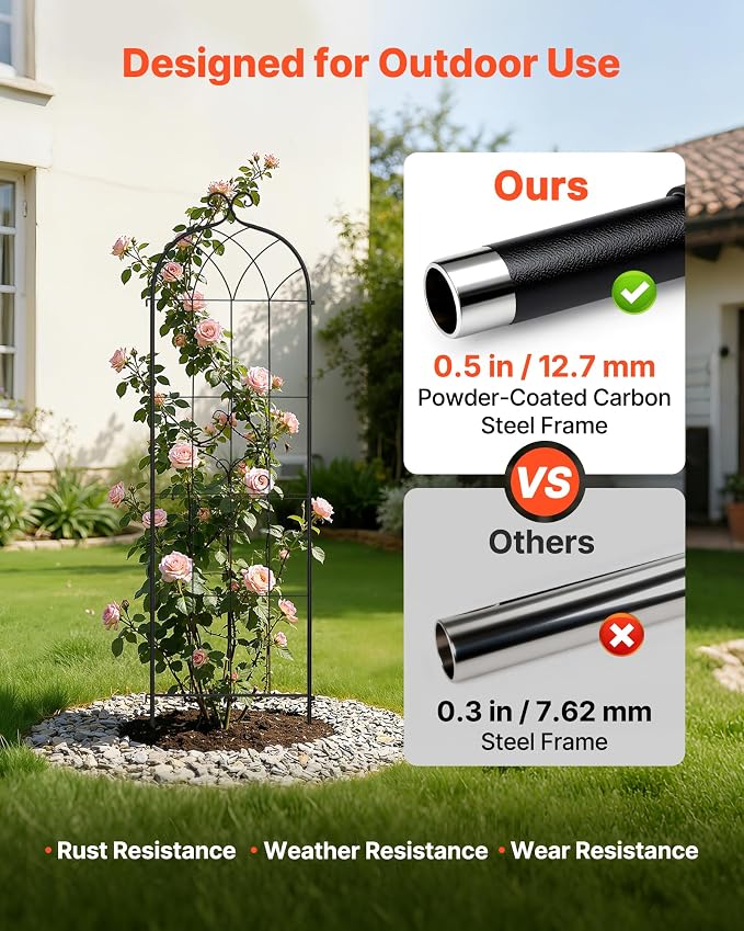 VEVOR 6 Packs Metal Garden Trellis - Image 3