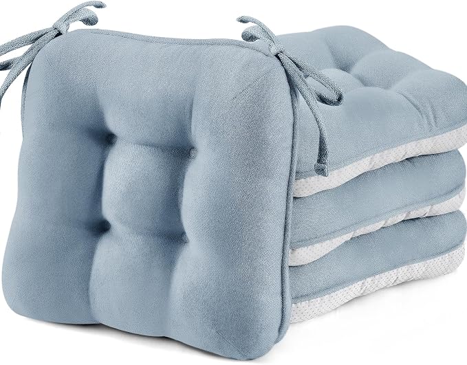 BETU Chair Cushions for Dining Chairs Set of 4, 3.5" Thick Kitchen Table Chair by BETU