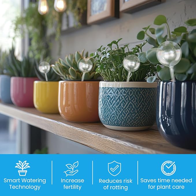 Automatic Plant Watering Globes Self Watering Planter Inserts | Hands Free - Image 6