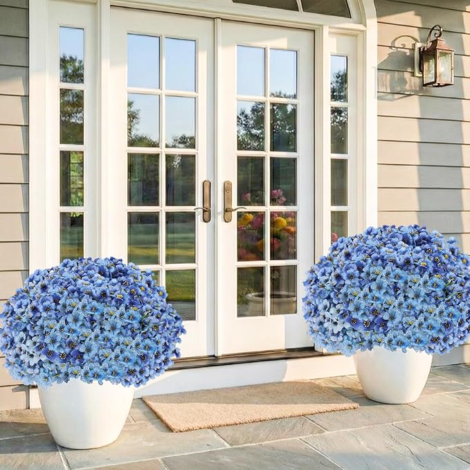 60 Pack Artificial Flowers for Outdoor Indoor Fake Plants, Faux Silk Flowers - Image 7