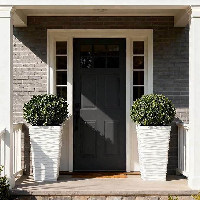 Worth Garden 22" Tall Planters Set of 2 - Image 5