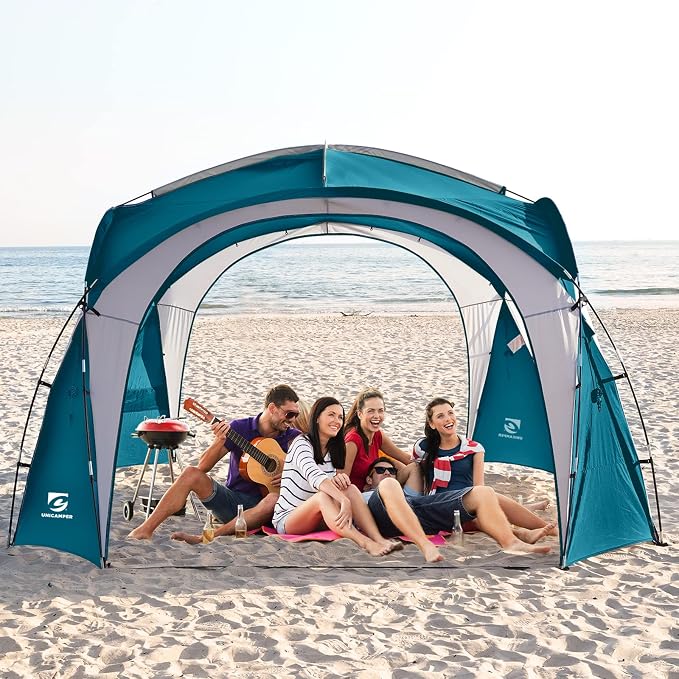 Beach Tent 12 X 12ft Large UPF50+ Pop Up Canopy by UNICAMPER