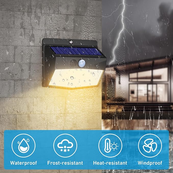 Solar Motion Sensor Lights Outdoor Solar Fence Lights - Image 4