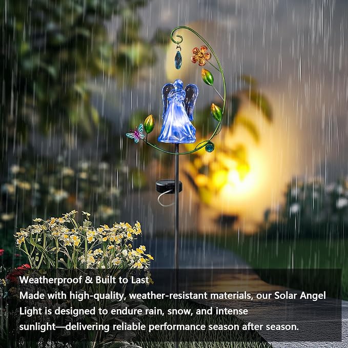 Solar Angel Light for Cemetery Decor - Image 5