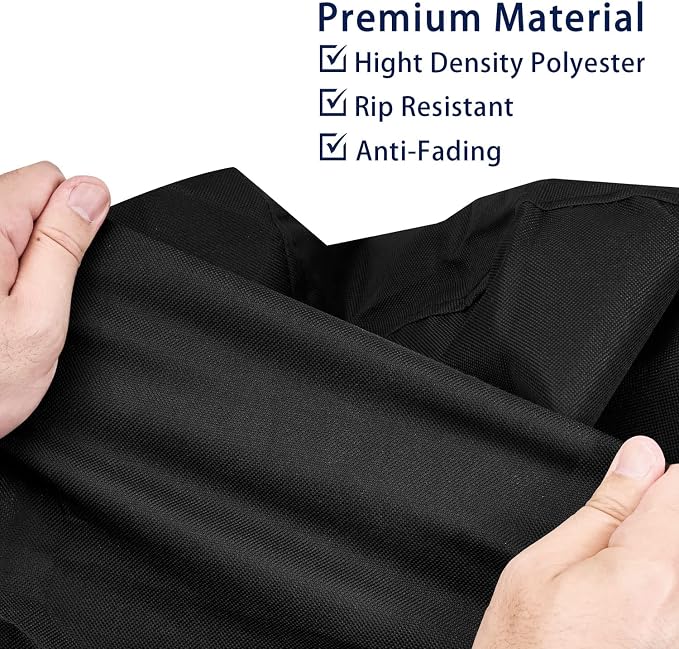 High Back, Stackable Outdoor Chair Covers, 600D Oxford Waterproof Heavy Duty - Image 3