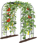 Garden Arch Trellis for Climbing Plants, 7.22 FT Tall Large Arbour Archway for by Aohanoi