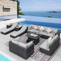 NICESOUL 13 Piece Outdoor Wicker Patio Furniture by NICESOUL
