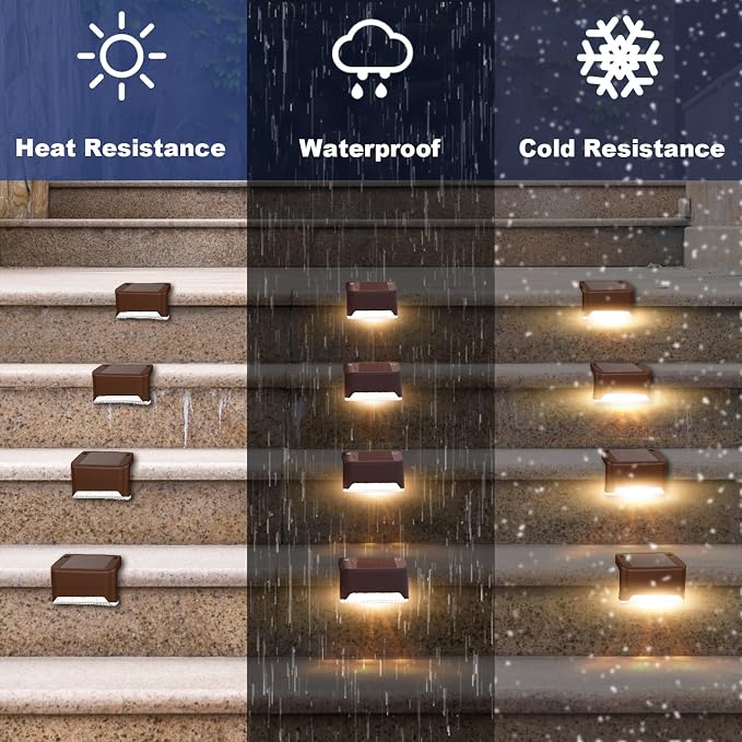 pearlstar Solar Deck Lights Outdoor, 24 Pack Solar Deck Lights Outdoor - Image 7