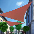 Shade&Beyond Shade Sail 14'X14'X19.8' Triangle Rust Red Breathable UV Block by ShadeBeyond