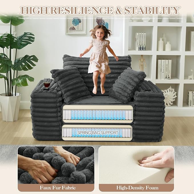 5-In-1 Oversized Chaise Lounge Chair Indoor - Image 3