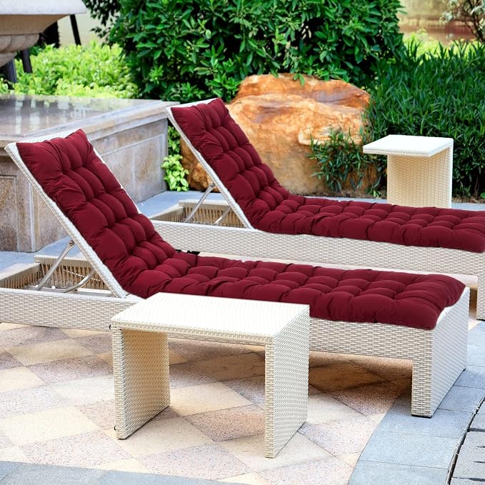 Bucherry 67 x 19 Inch Chaise Lounge Cushions Soft Lounge Chair Cushion Gravity - Image 7