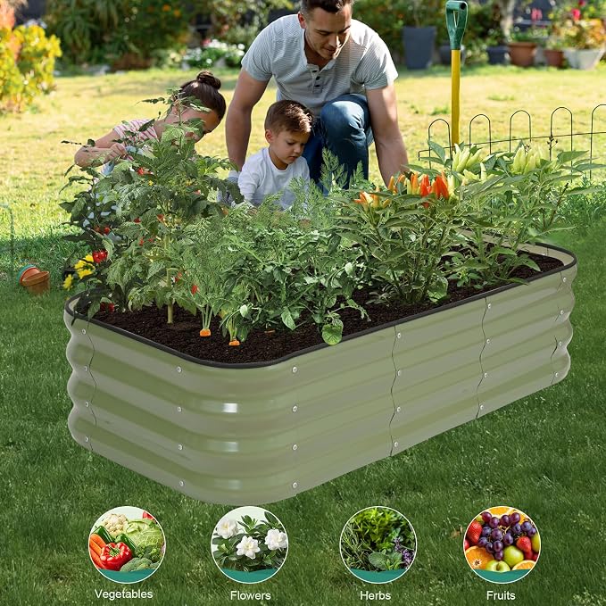 3 in 1 Galvanized Raised Garden Bed - Image 9