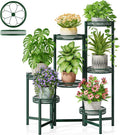 7 Tier Metal Corner Plant Stand Indoor Outdoor, Folding Tall Plant Rack by Unknown