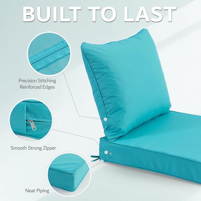 22x22 Inch Patio Chair Cushion - Image 6