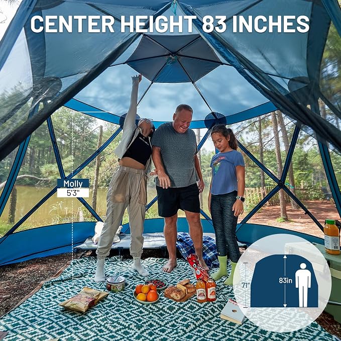TIMBER RIDGE Easy Pop Up Gazebo Canopy Tent - Image 4