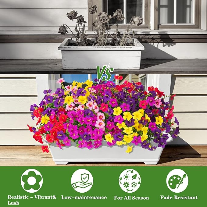 INQCMY Artificial Fake Petunias Flowers - Image 4