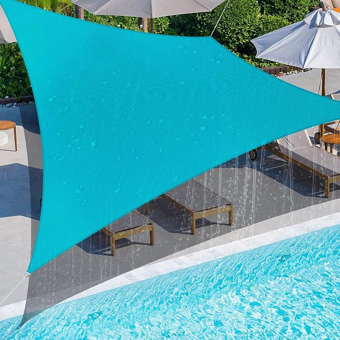 Coarbor 9.99'x9.99' Waterproof Sun Shade Sail Rectangle Canopy Shade Cover by Coarbor