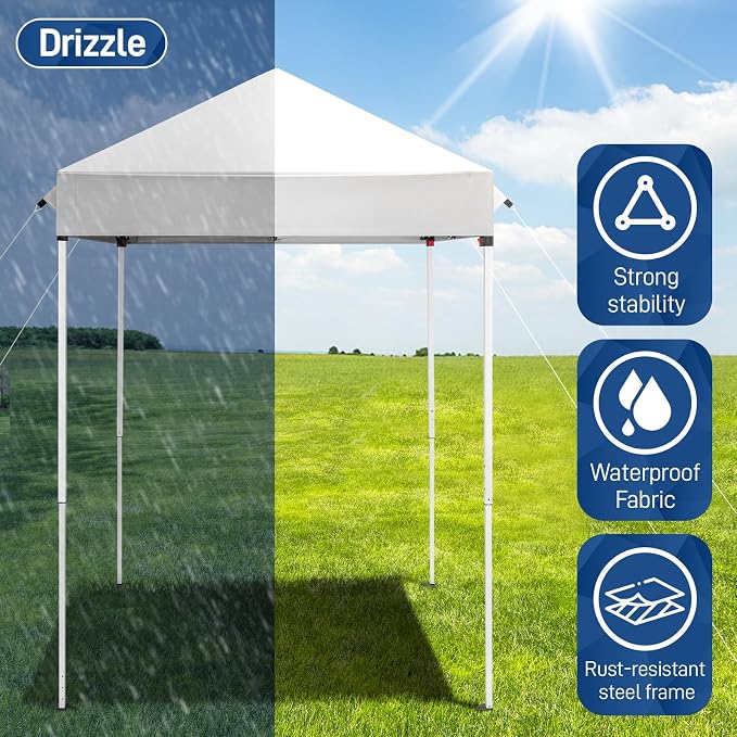 Outvita 5x5 Pop Up Canopy Tent, Ez Up Outdoor Canopy Tent Instant Shelter - Image 4