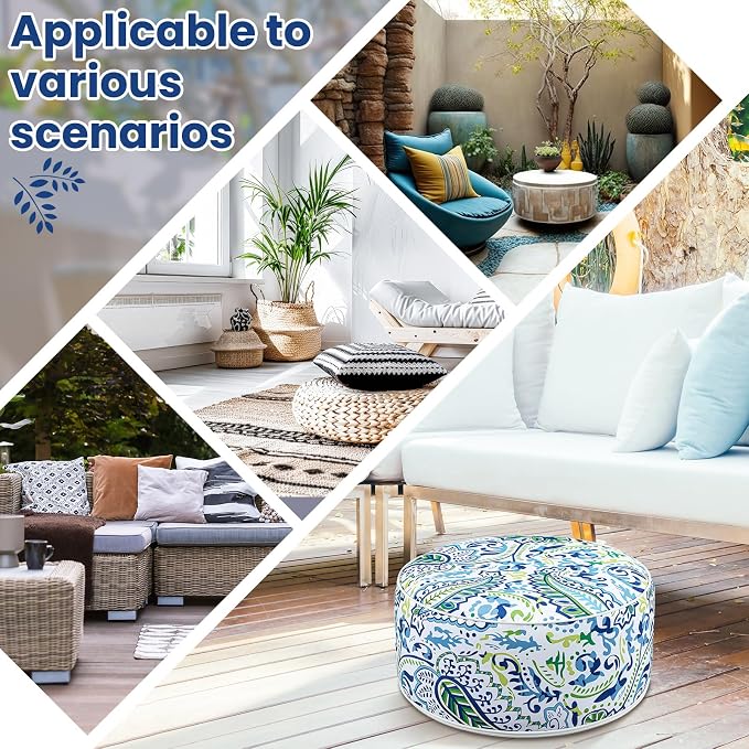 Outdoor Inflatable Ottoman Waterproof Pouf Ottoman - Image 6