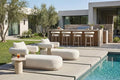 PURPLE LEAF Outdoor Chaise Lounge Chairs Set of 2 Modern Luxury Aluminum Olefin by PURPLELEAF