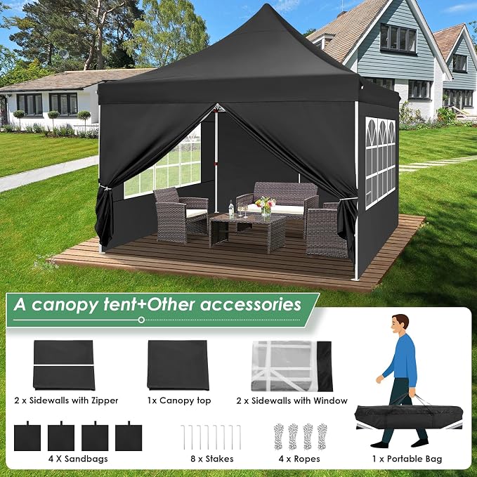 COBIZI Canopy 10x10 Pop Up Canopy Tent - Image 7