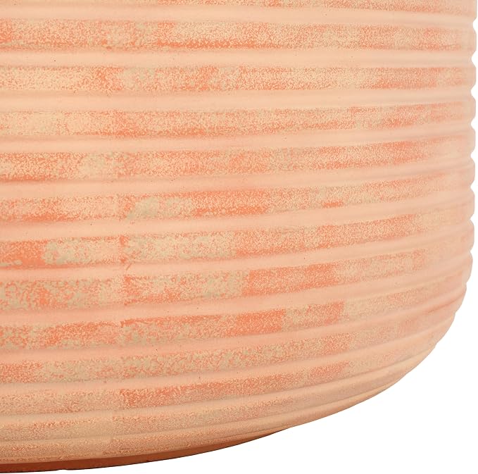 SAFAVIEH Outdoor Collection Nardo Terracotta Cement Ficonstone Planter Pot - Image 6