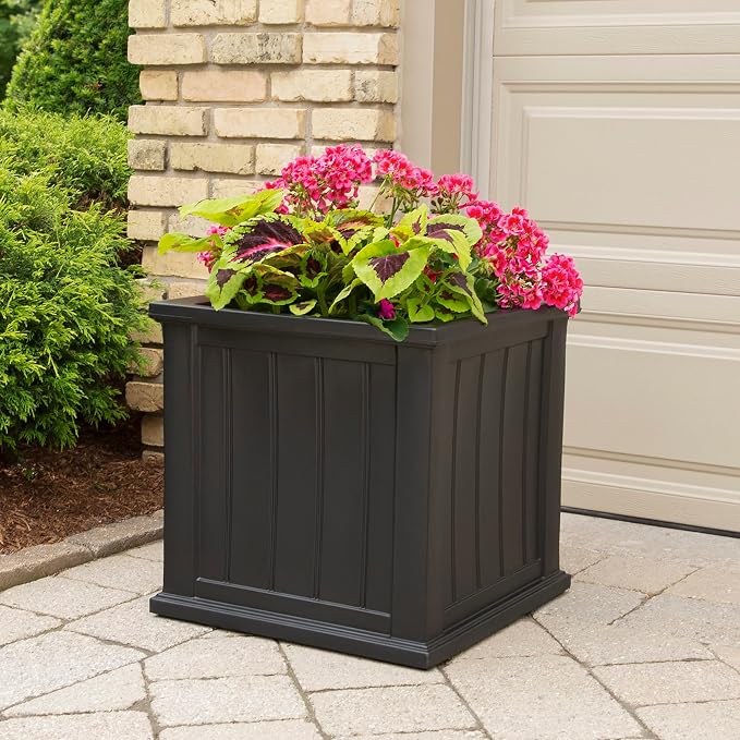Mayne Cape Cod 20-Inch Square Planter – Self-Watering, Weather-Resistant Planter - Image 3