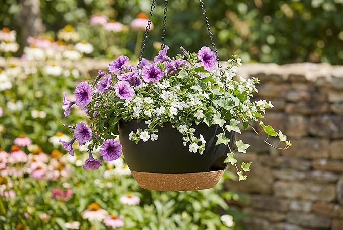 Hanging Planters 3-Pack, 8 Inch Self-Watering Hanging Pots - Image 4