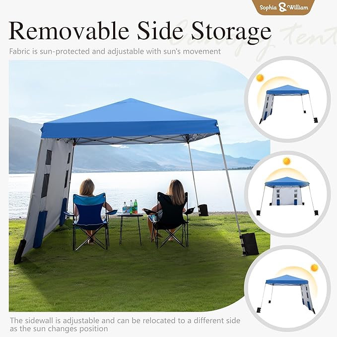 Sophia & William Canopy Tent Pop Up 12x12ft Base/9x9ft Top Easy Set Up Tent - Image 4