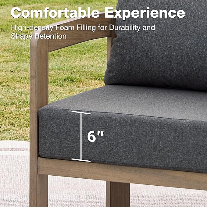 Outdoor Furniture Set, Metal Modern Outside Furniture - Image 4