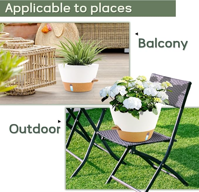 12-Inch Self Watering Planters - Image 6