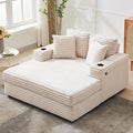 GarveeHome 60-inchOversized Chaise Lounge Chair Indoor, Comfy Corduroy Lounge by GarveeHome