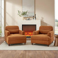 Oversized Chaise Lounge Chair Set of 2, Cloud Fluffy Chaise Sofa Recliner by VANOMi