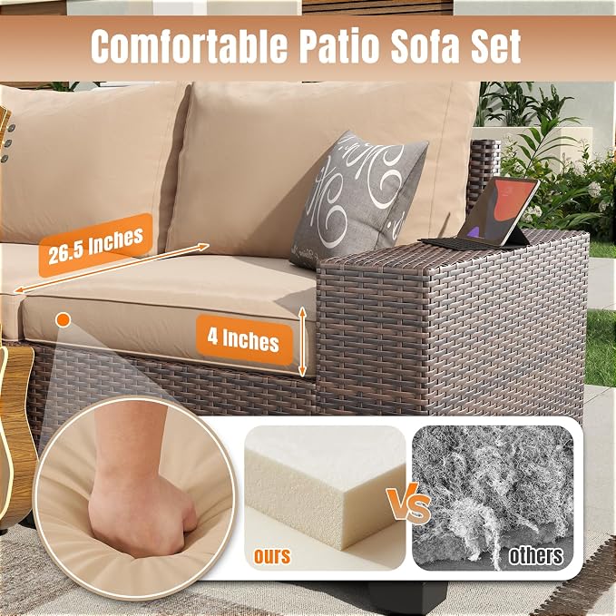Aoxun 13 Pieces Patio Furniture Set - Image 3