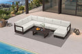 PURPLE LEAF Patio Furniture Set U-Shaped Outdoor Couch by Unknown