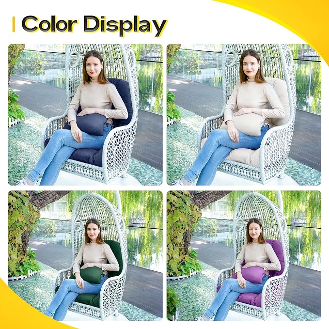 MAGIC ELEPHANT Egg Chair Cushion, Memory Foam Hanging Egg Chair Cushion - Image 7