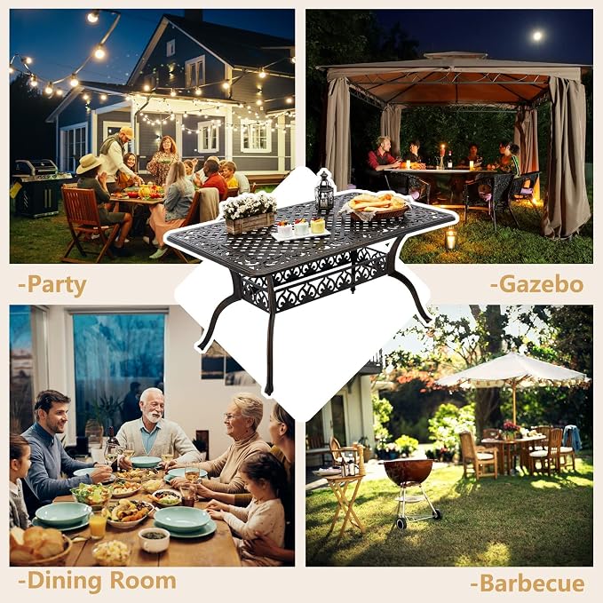 Outdoor Patio Dining Table - Image 5